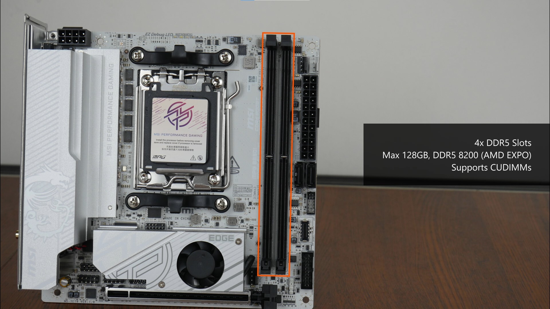MSI MPG B850I EDGE TI WIFI Memory Support