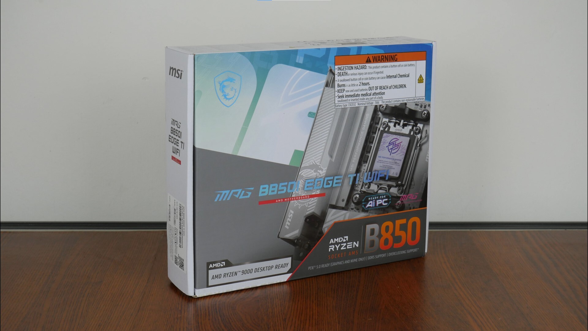 MSI MPG B850I EDGE TI WIFI Packaging (Front)