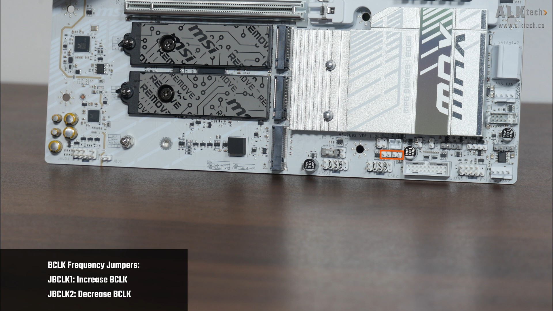 MSI MPG B850M EDGE TI MAX WIFI BCLK Jumpers