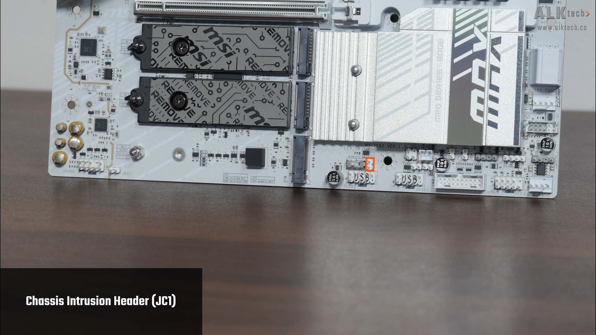 MSI MPG B850M EDGE TI MAX WIFI Chassis Intrusion Header