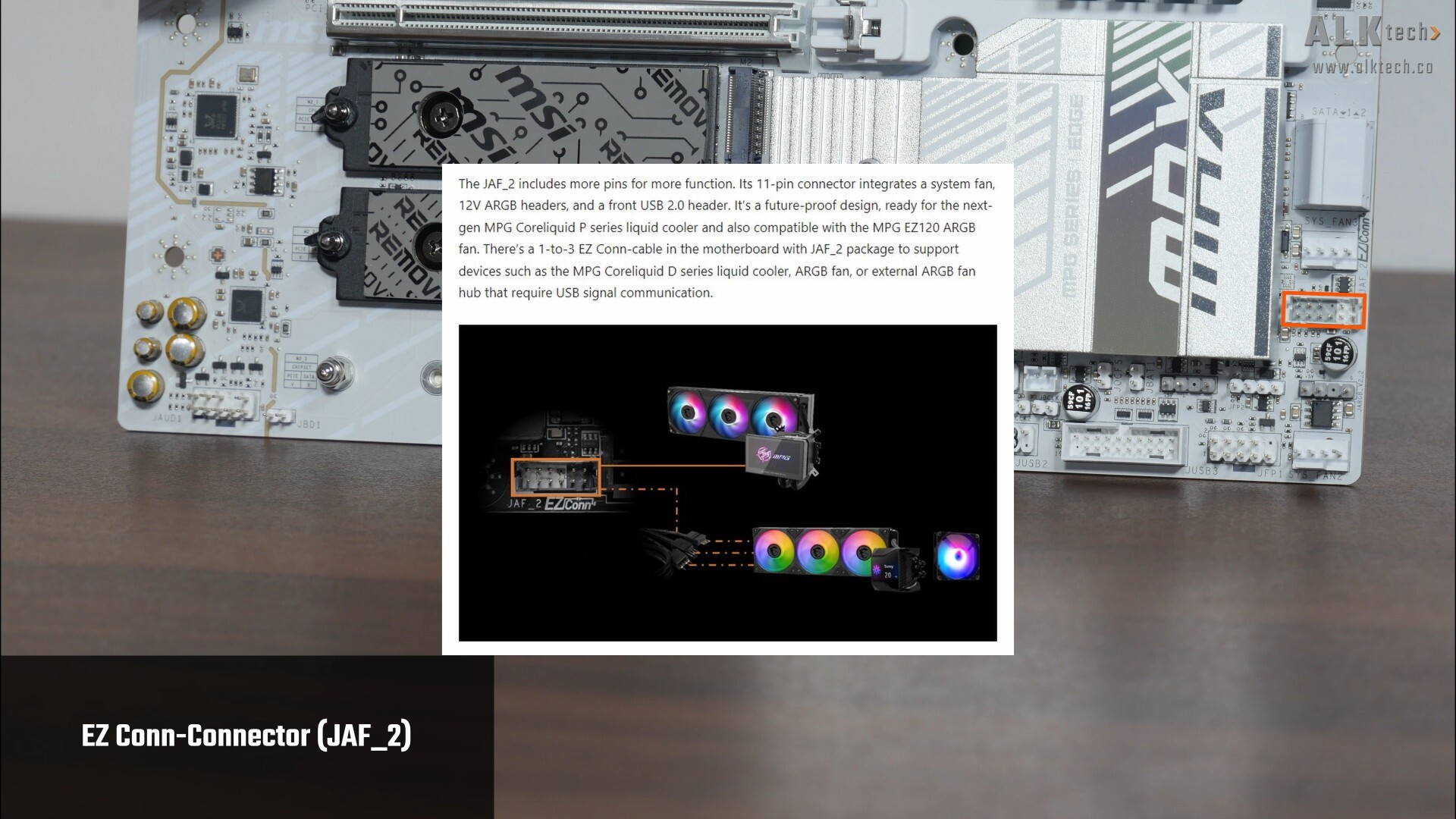 MSI MPG B850M EDGE TI MAX WIFI EZ Conn-Connector (JAF_2)