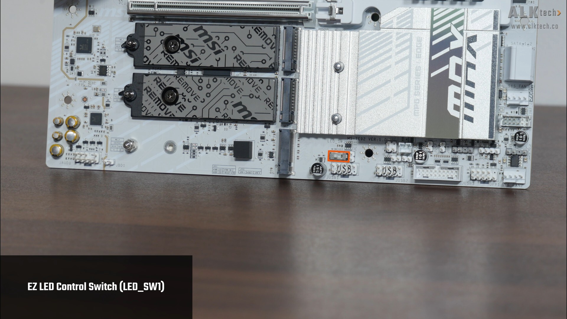 MSI MPG B850M EDGE TI MAX WIFI EZ-LED Control Switch