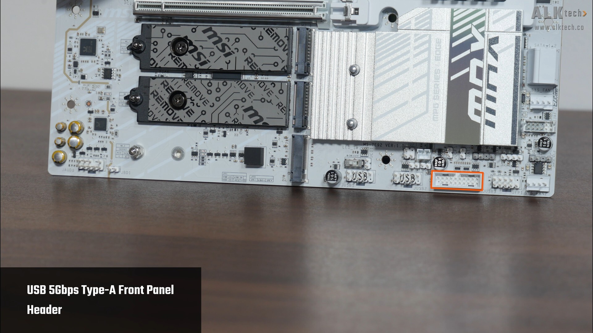 MSI MPG B850M EDGE TI MAX WIFI Front Panel USB 5Gbps Type-A Header