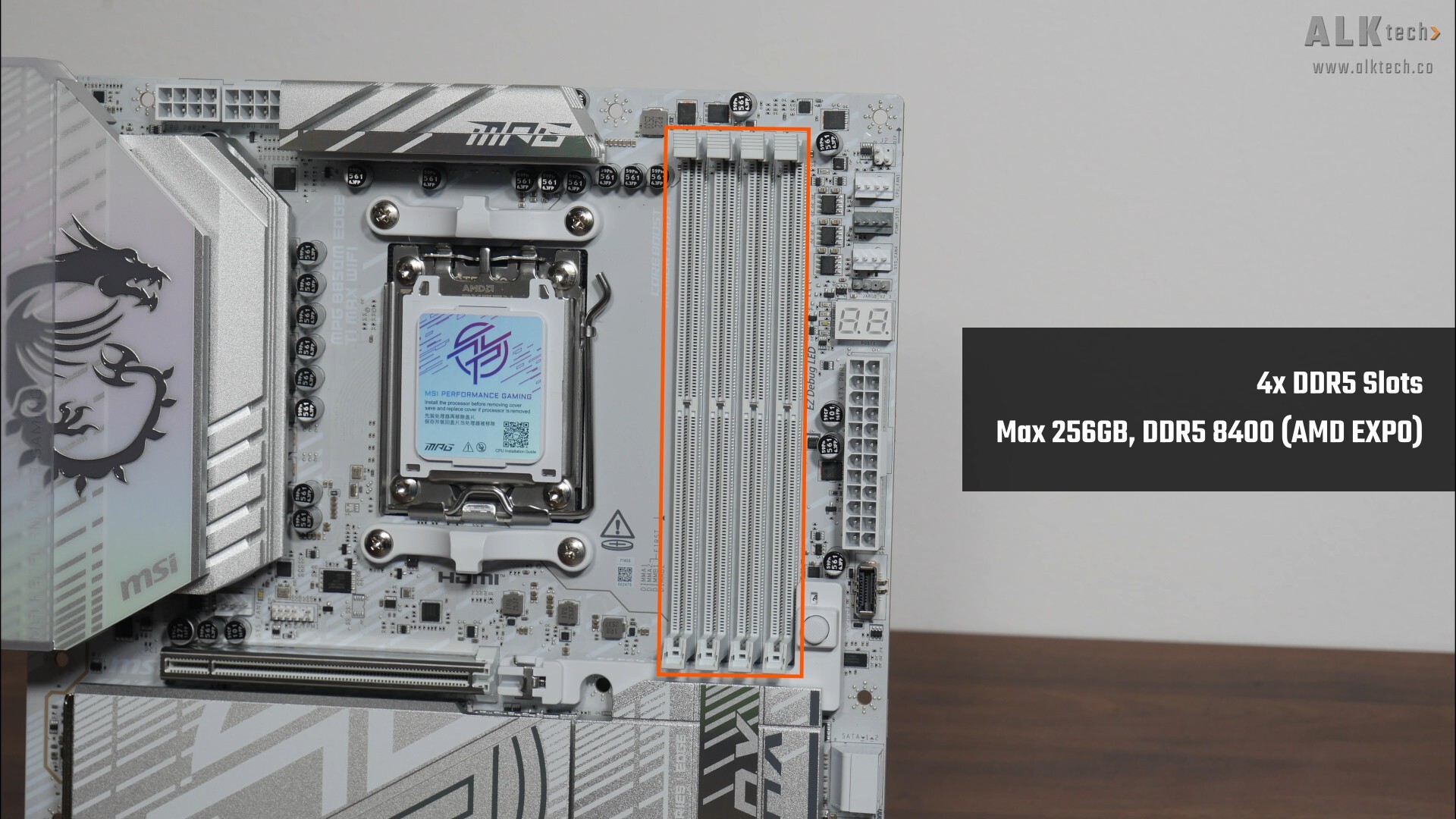 MSI MPG B850M EDGE TI MAX WIFI Memory Support