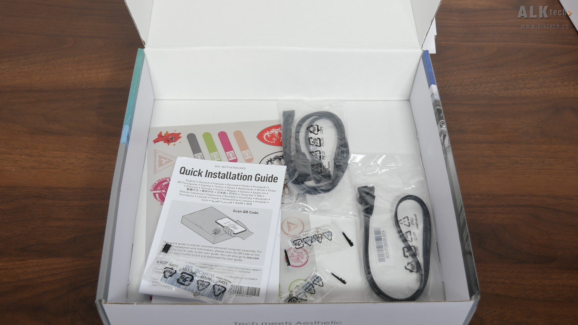 MSI MPG B850M EDGE TI MAX WIFI Packaging (Contents)