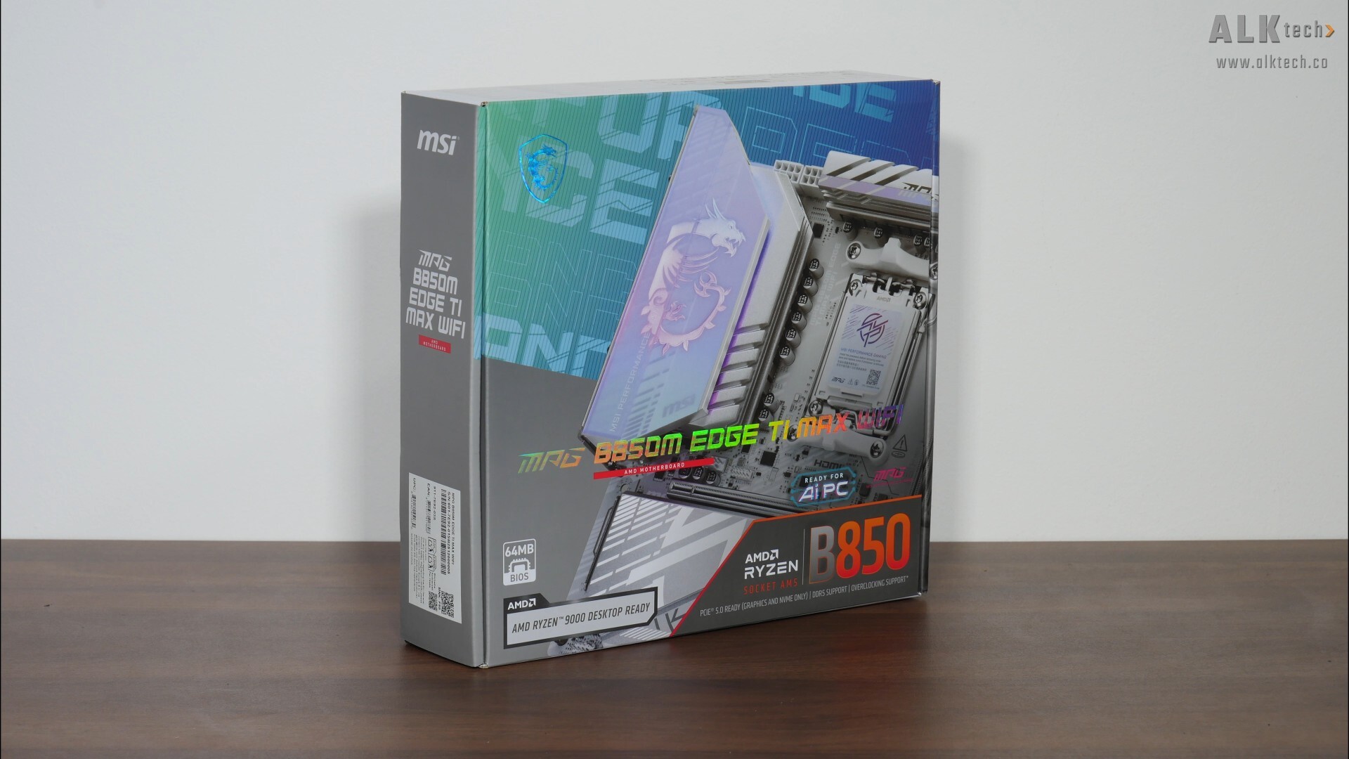 MSI MPG B850M EDGE TI MAX WIFI Packaging (Front)