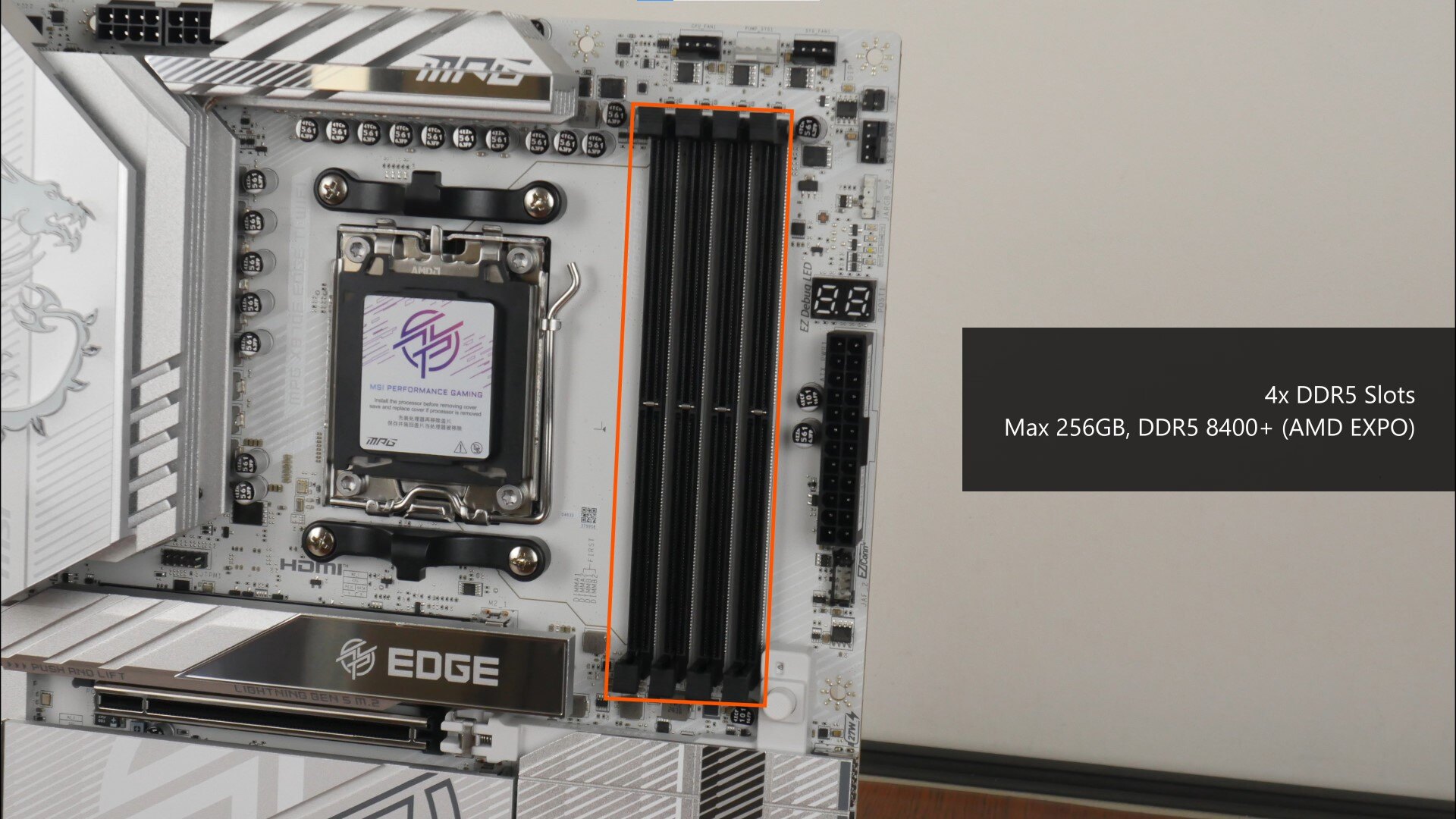 MSI MPG X870E EDGE TI WIFI Memory Support