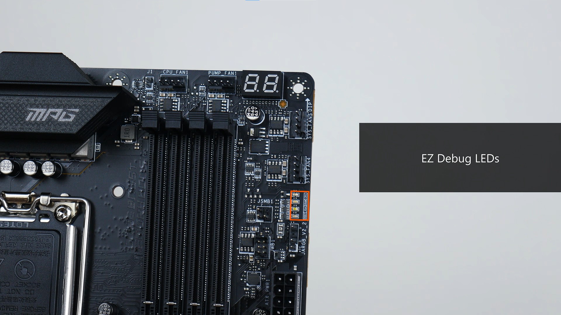 MSI MPG Z790 CARBON WIFI EZ Debug LEDs