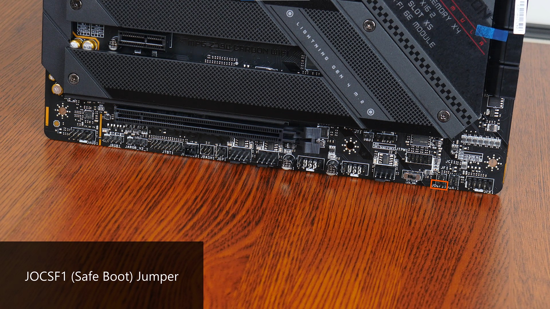 MSI MPG Z790 CARBON WIFI Safe Boot Jumper