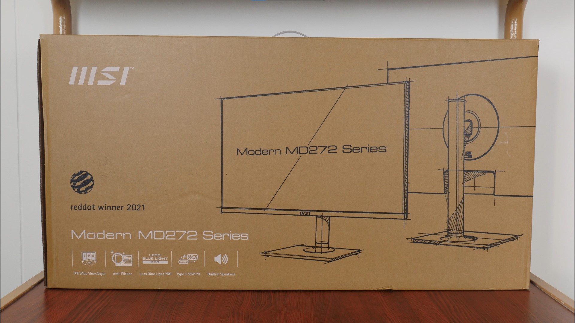 MSI Modern MD272P Packaging