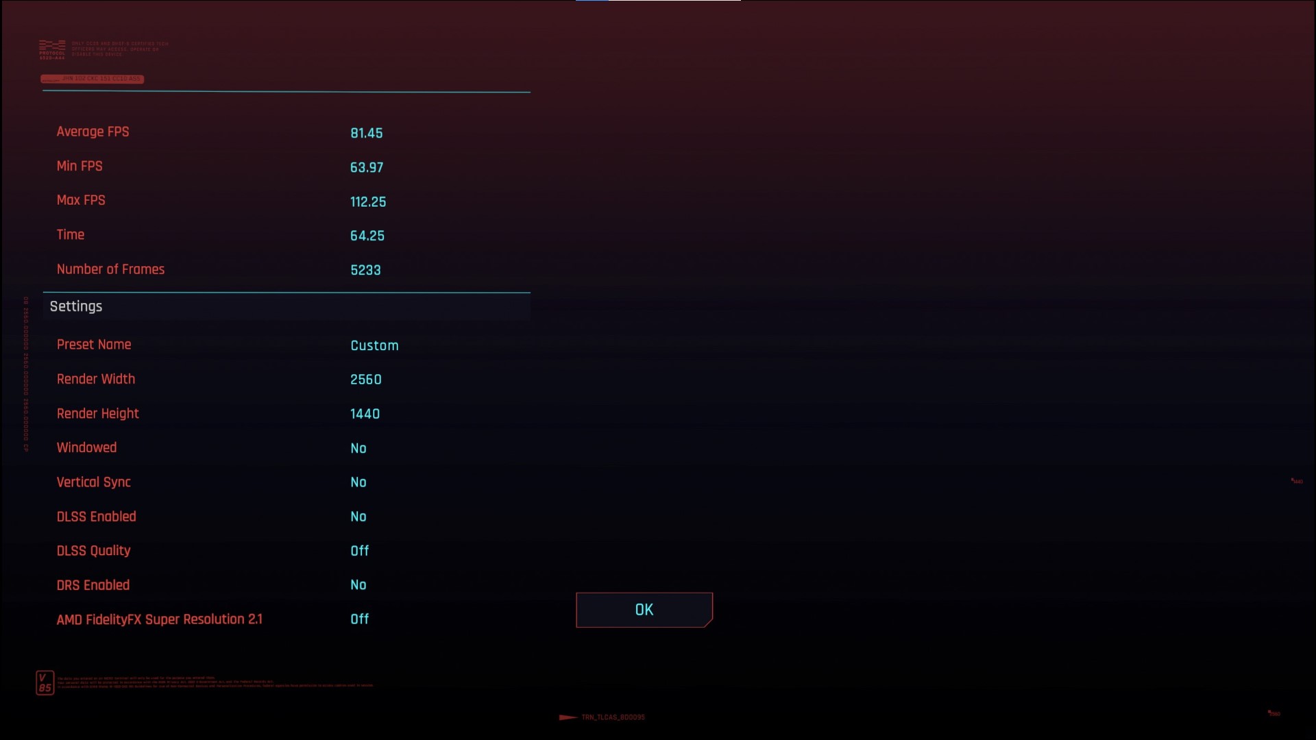 Cyberpunk 2077 Results Page