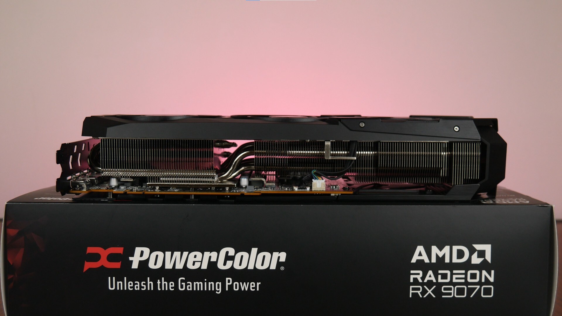PowerColor Red Devil Radeon RX 9070 16GB GDDR6 Aesthetics (Long Edge Bottom)