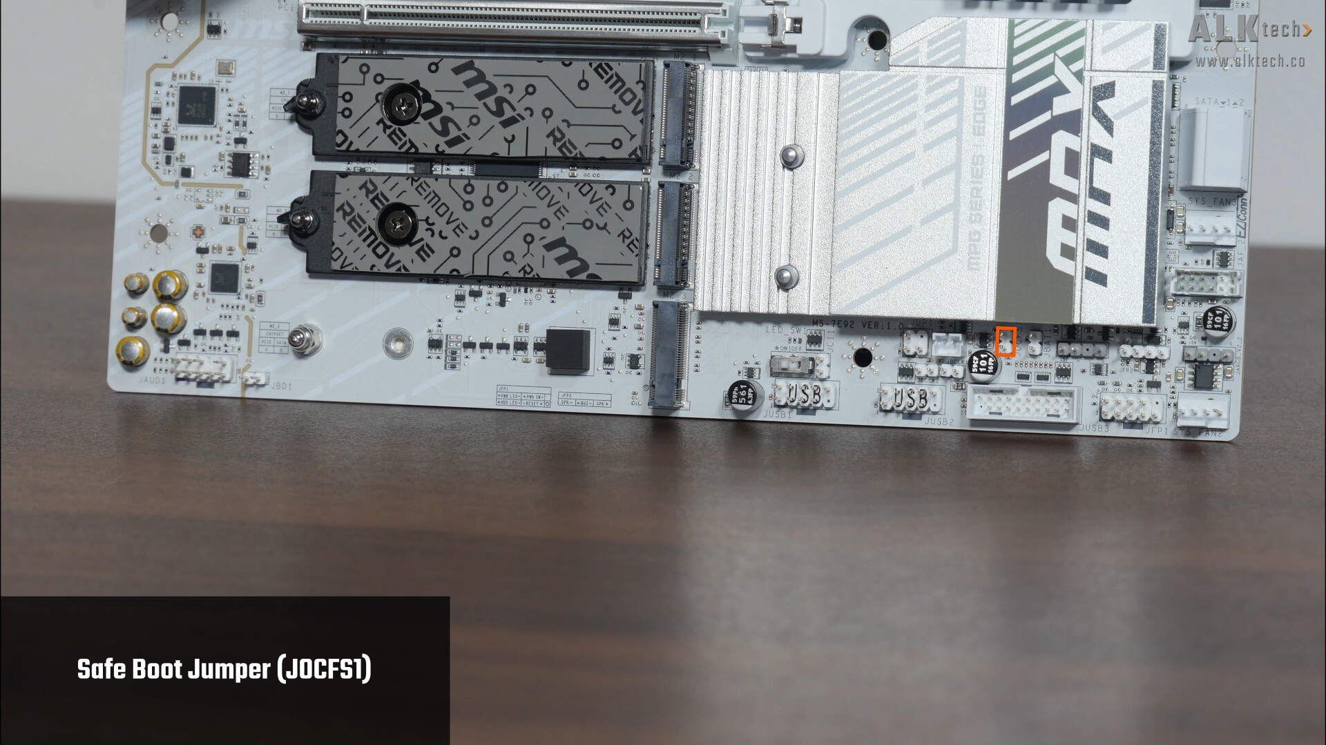 MSI MPG B850M EDGE TI MAX WIFI Safe Boot Header