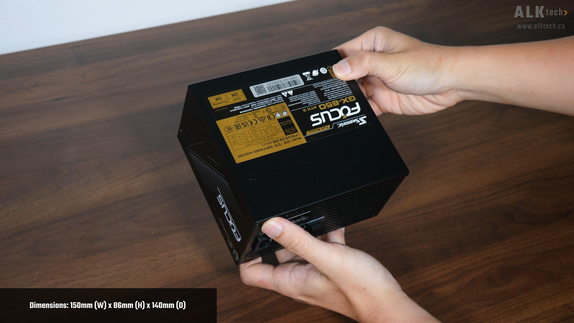 Seasonic Focus GX ATX 3.1 850W Dimensions