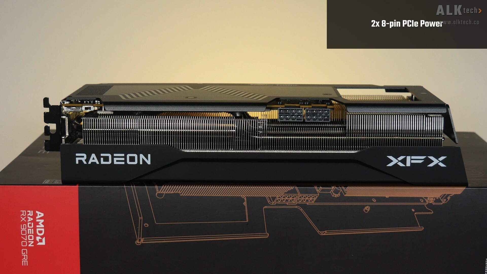 XFX Swift Radeon RX 9070 GRE Triple Fan 12GB GDDR6 Aesthetics (Top)
