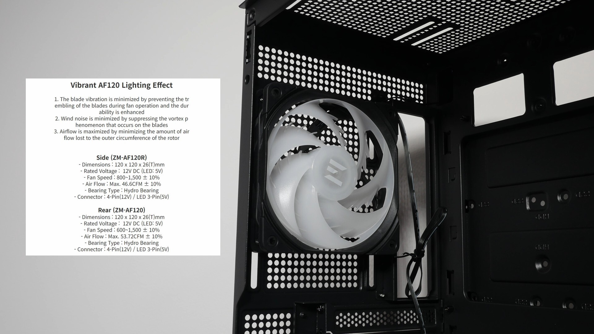 Zalman P40 DS Preinstalled Rear Exhaust Fan