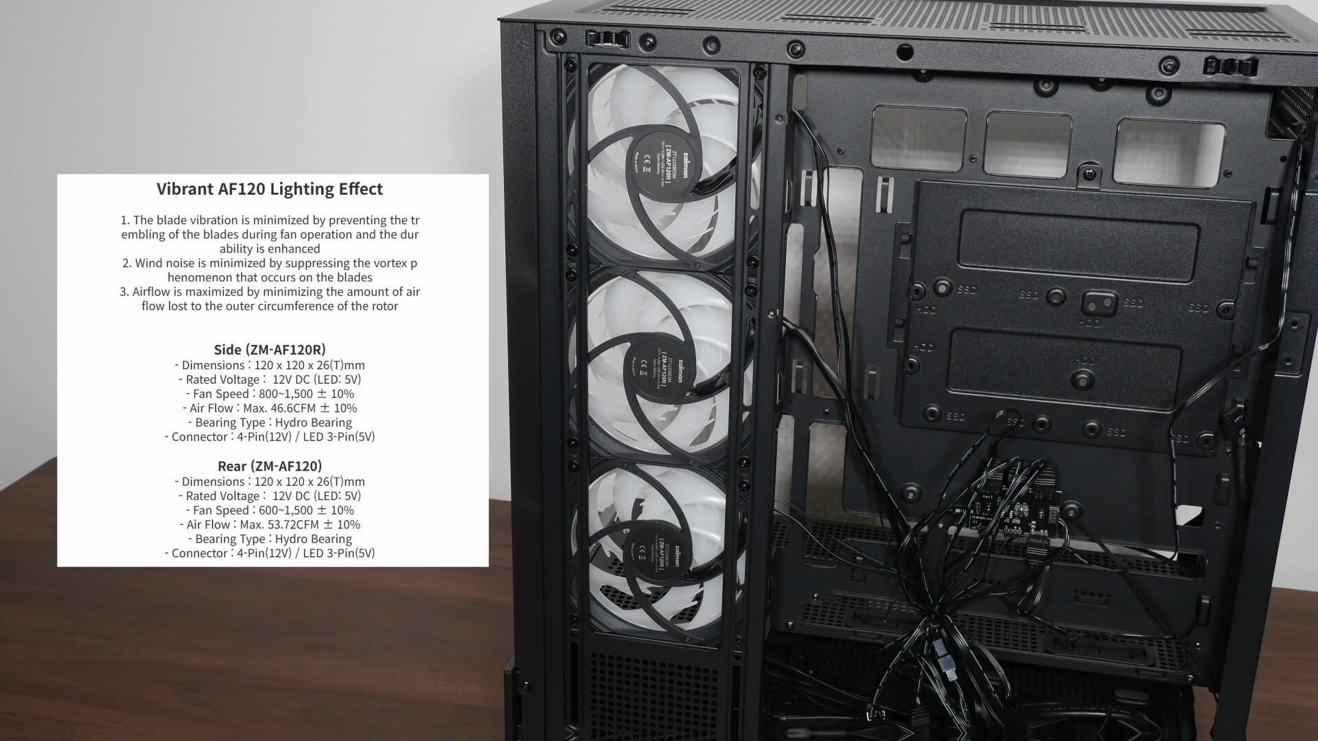 Zalman P40 DS Preinstalled Side Intake Fans