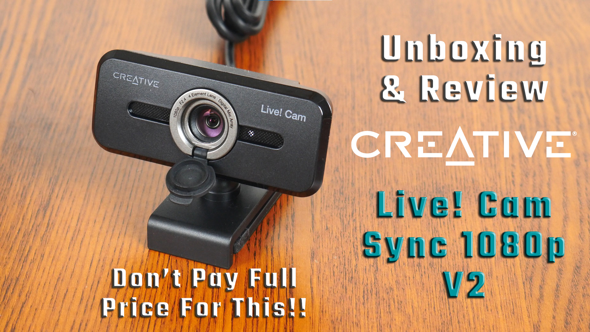 Creative Live! Cam Sync 1080p V2 Webcam Review